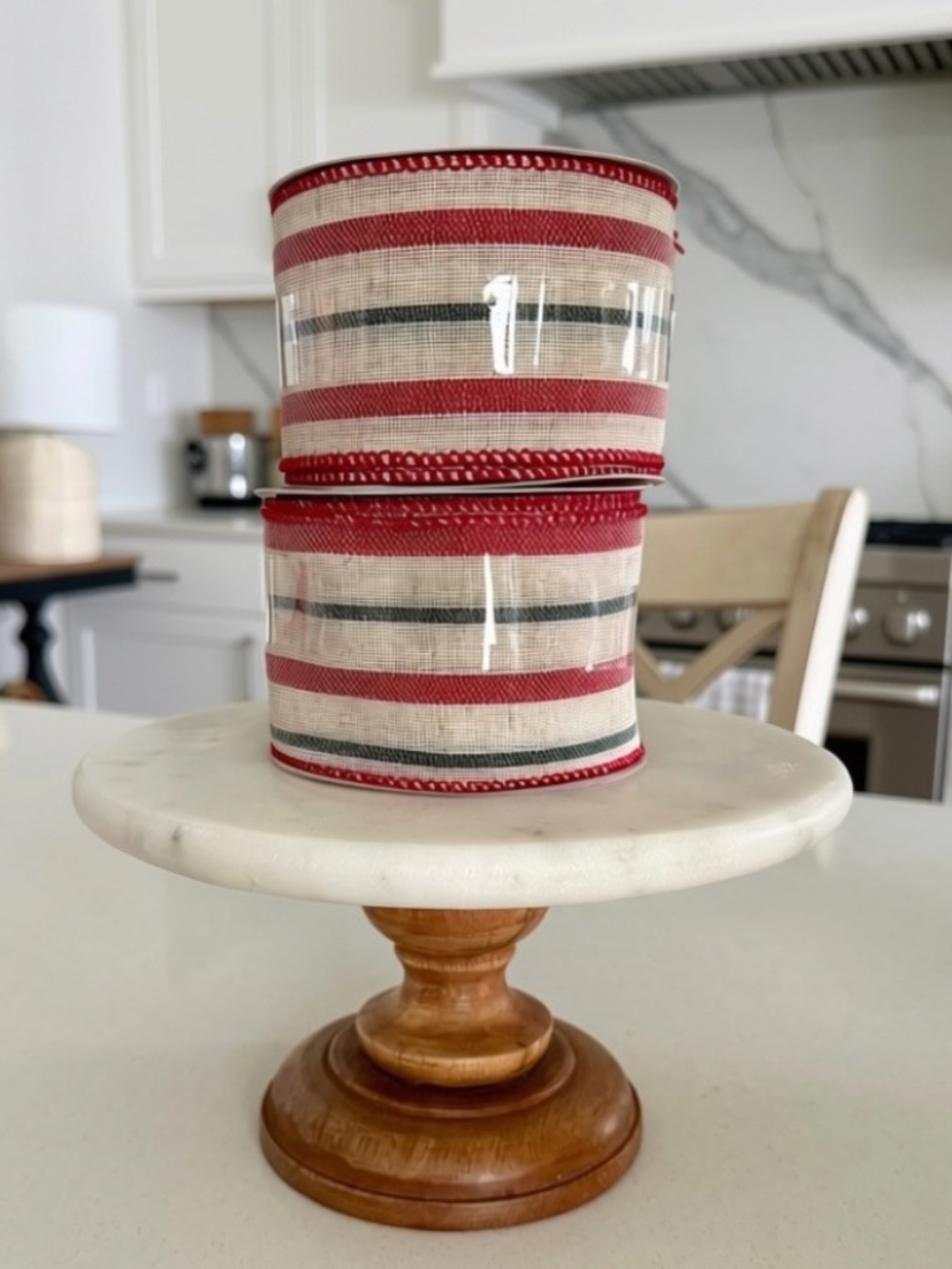 Set/2 Striped Wired Ribbon Spools - Picture 4 of 5